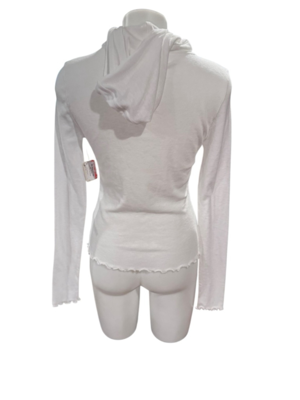 Women's Free People breathe easy Long Sleeve Tee White L q5 - Picture 2 of 4